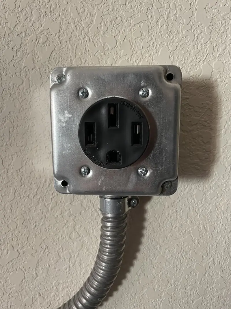 NEMA 14-50 outlet installed for Smart Home Electrical in Joplin